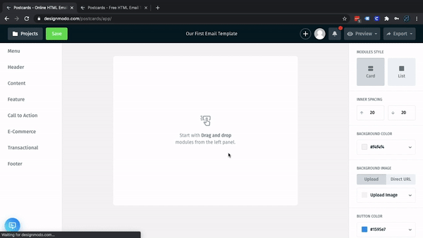 Design Responsive Emails Using Designmodo Postcards and Mailchimp | by ...