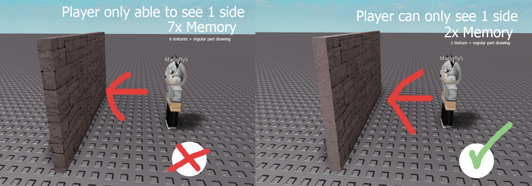 Optimisation Tips And Tricks Preventing Lag One Block At A Time By Mariofly5 Medium - roblox brick materials