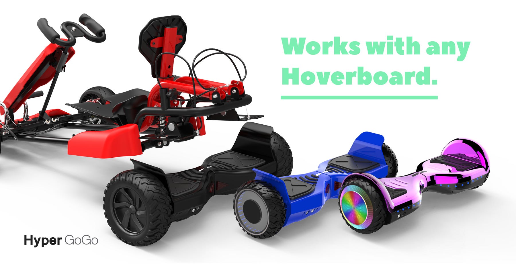 hyper gogo hoverboard go kart