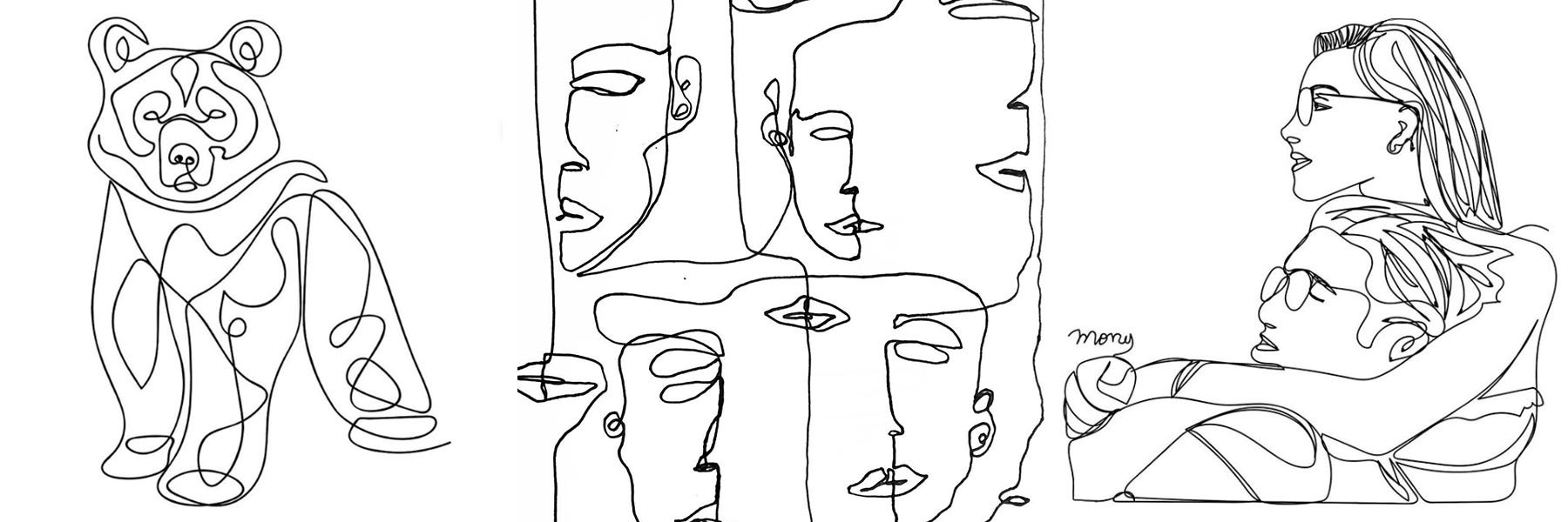 The Art Of One Line Drawings What Is A One Line Drawing And What By Michelle Gemmeke Medium