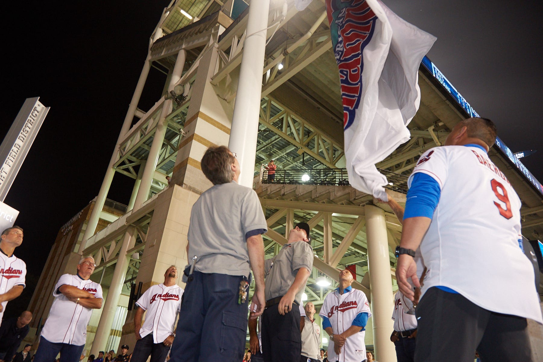 cleveland indians raise the flag shirt
