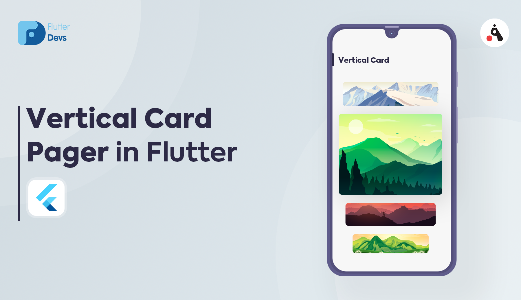 Vertical Card Pager In Flutter. The flutter widget is built using a ...