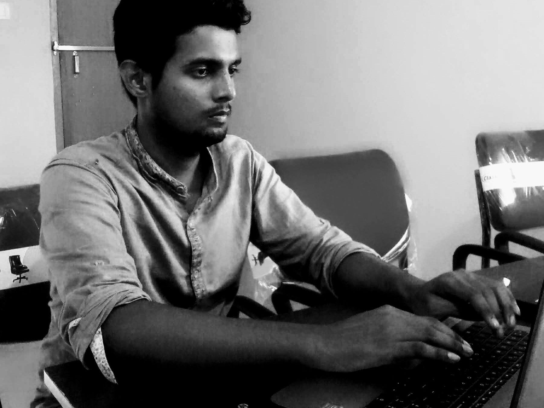 Deepak K writing in 2015.