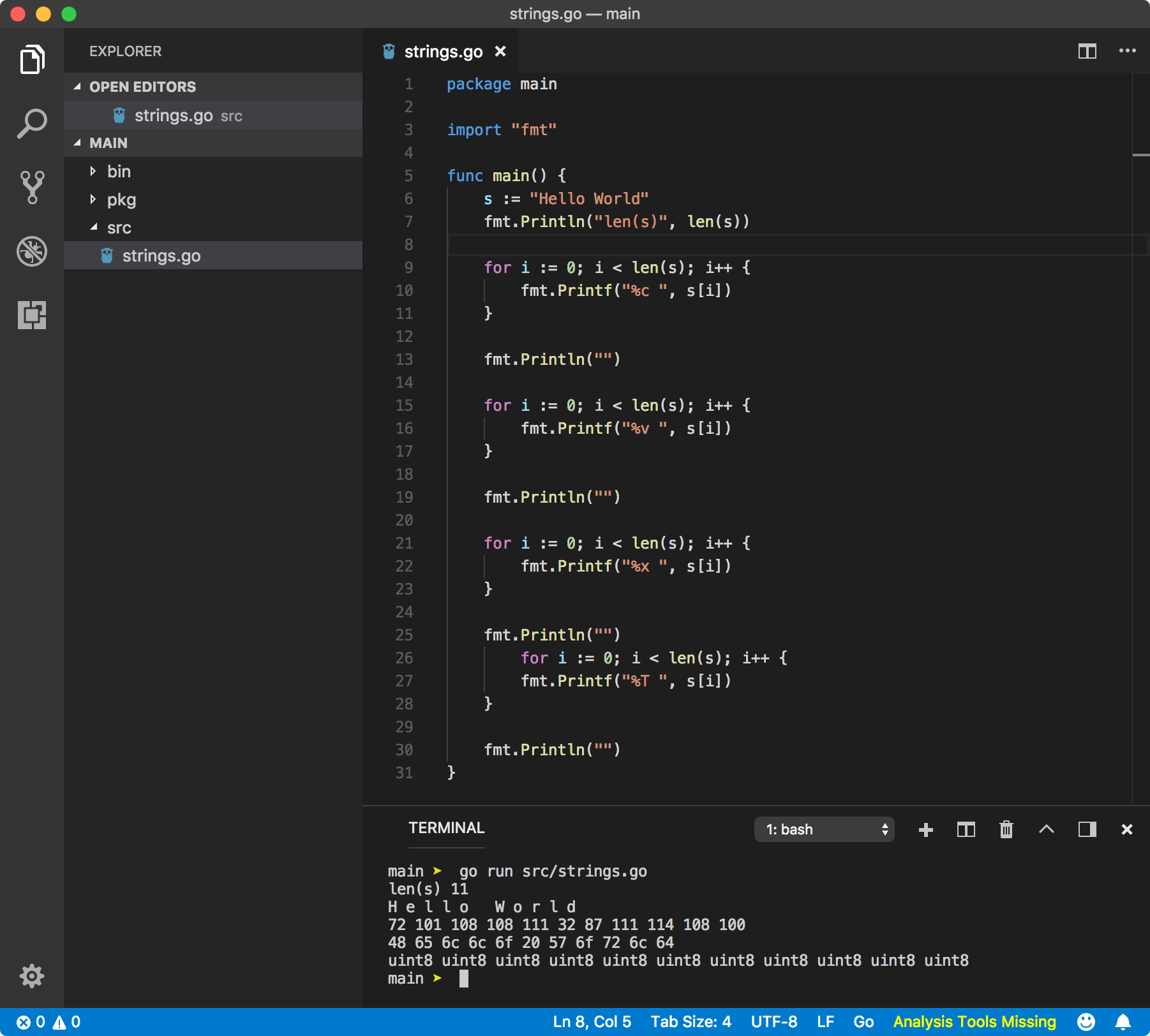 String Data Type in Go. Strings in Go deserve special attention… by