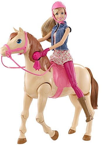 barbie loves her horse
