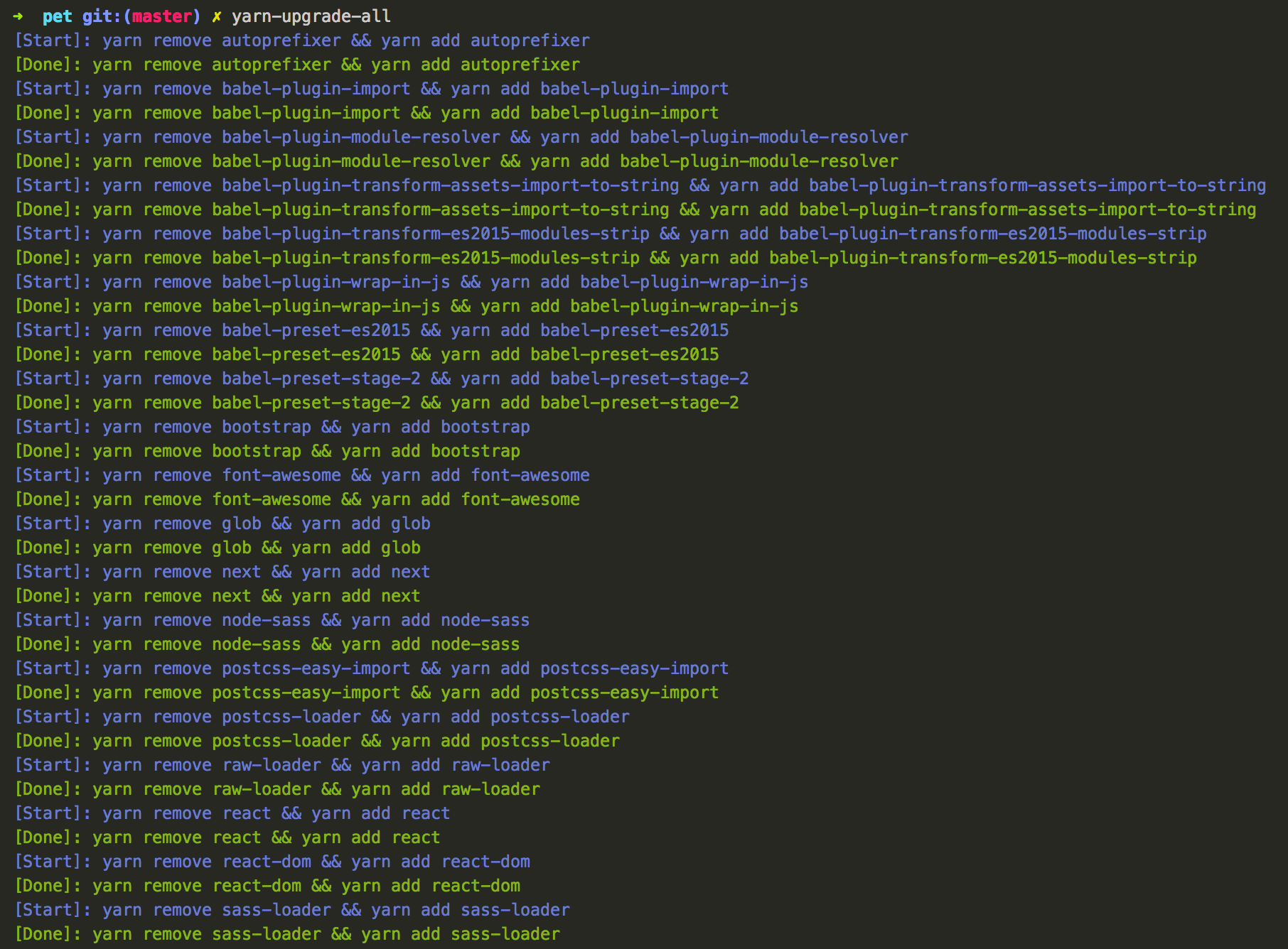 [Tips] หมดปัญหา Upgrade Node Package Dependencies ด้วย yarnupgradeall