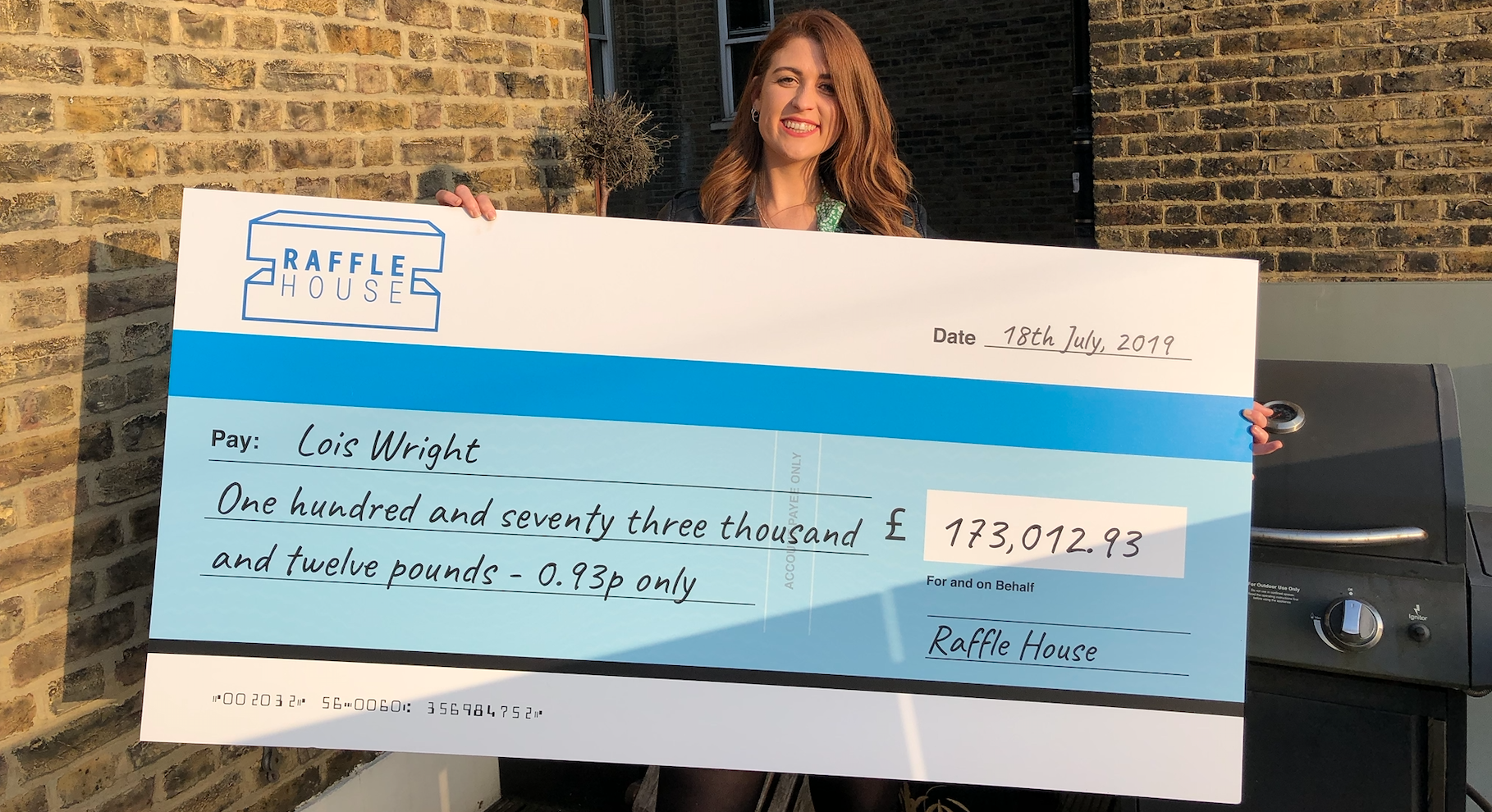 We Have A Winner Raffle House Medium