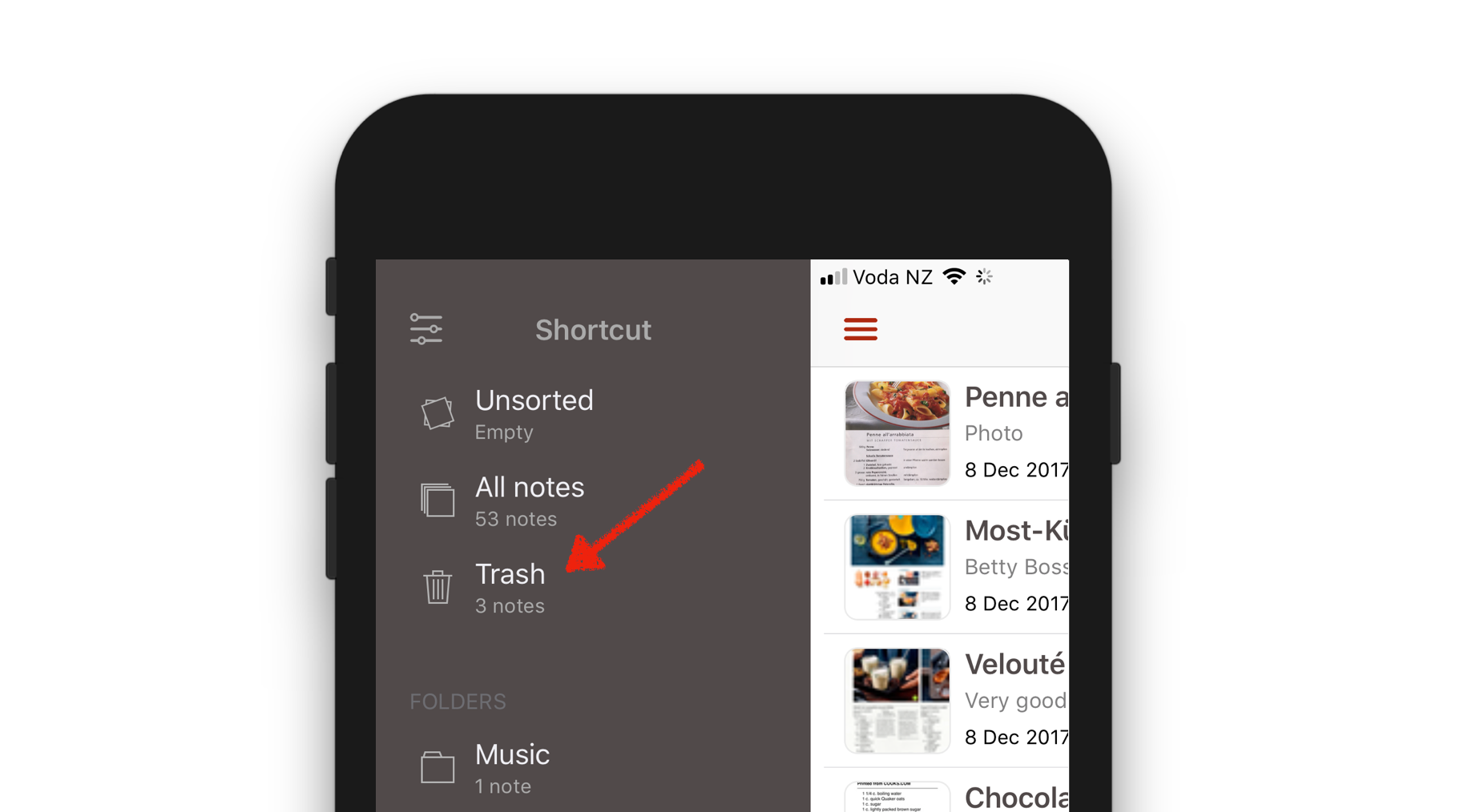 Introducing the trash bin. Making deleting notes clearer and… by