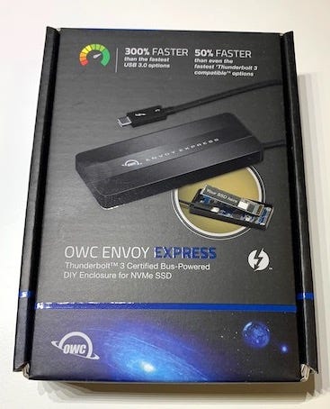 OWC Envoy Express 外付けSSD (NVMe) ケース M.2 NVMe SSD用 外付け