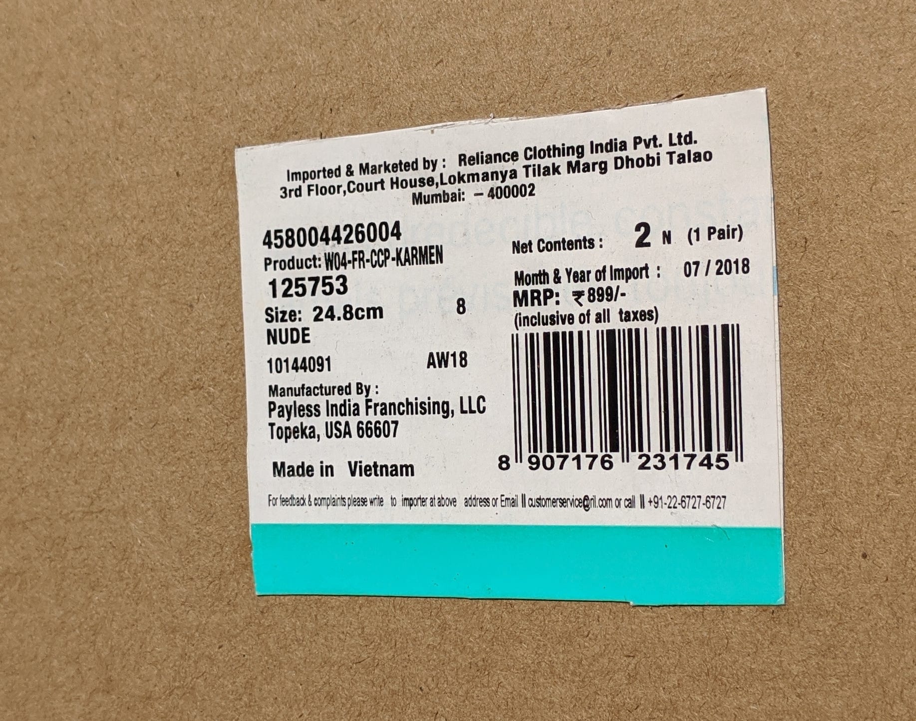 Label reading from cardboard box using cv25 and deep learning