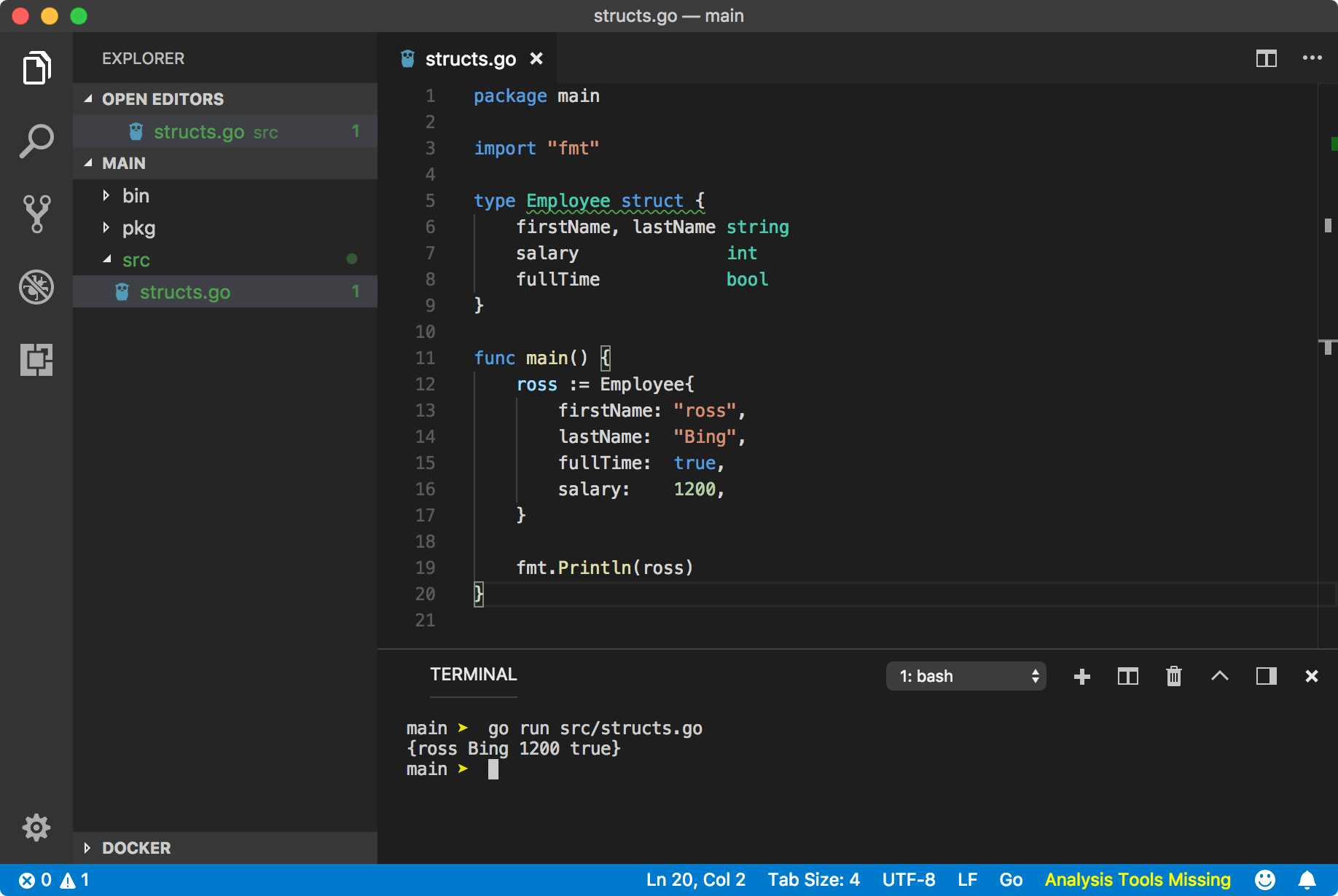 Golang access struct field by variable image