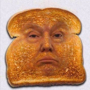 Jesus in My Toast. Rise and tweet, America! It&#39;s Sunday… | by Spike  Dolomite | Medium