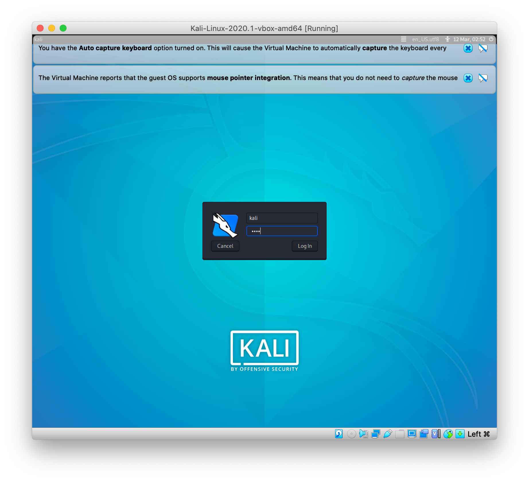 kali linux virtualbox install default username and password kali linux virtualbox install default username and password