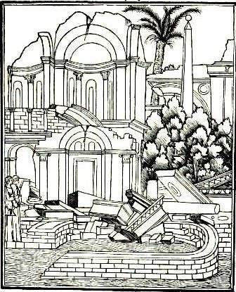  The remains of antiquity. Woodcuts from the Hypnerotomachia Polifili. (Image from Wikimedia Commons.)