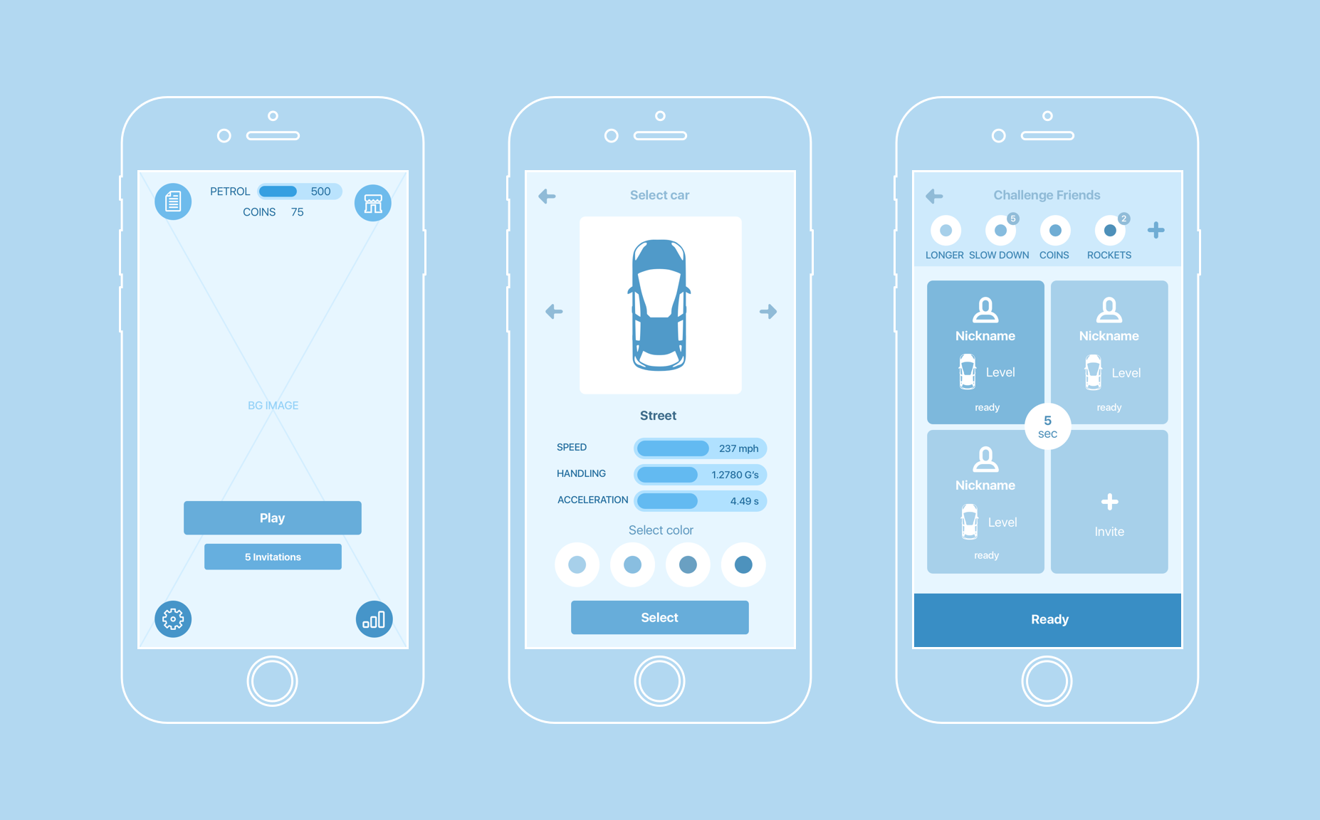 Case Study Real Multiplayer Racing Ux And Ui Design For A Mobile Game By Tubik Ux Planet