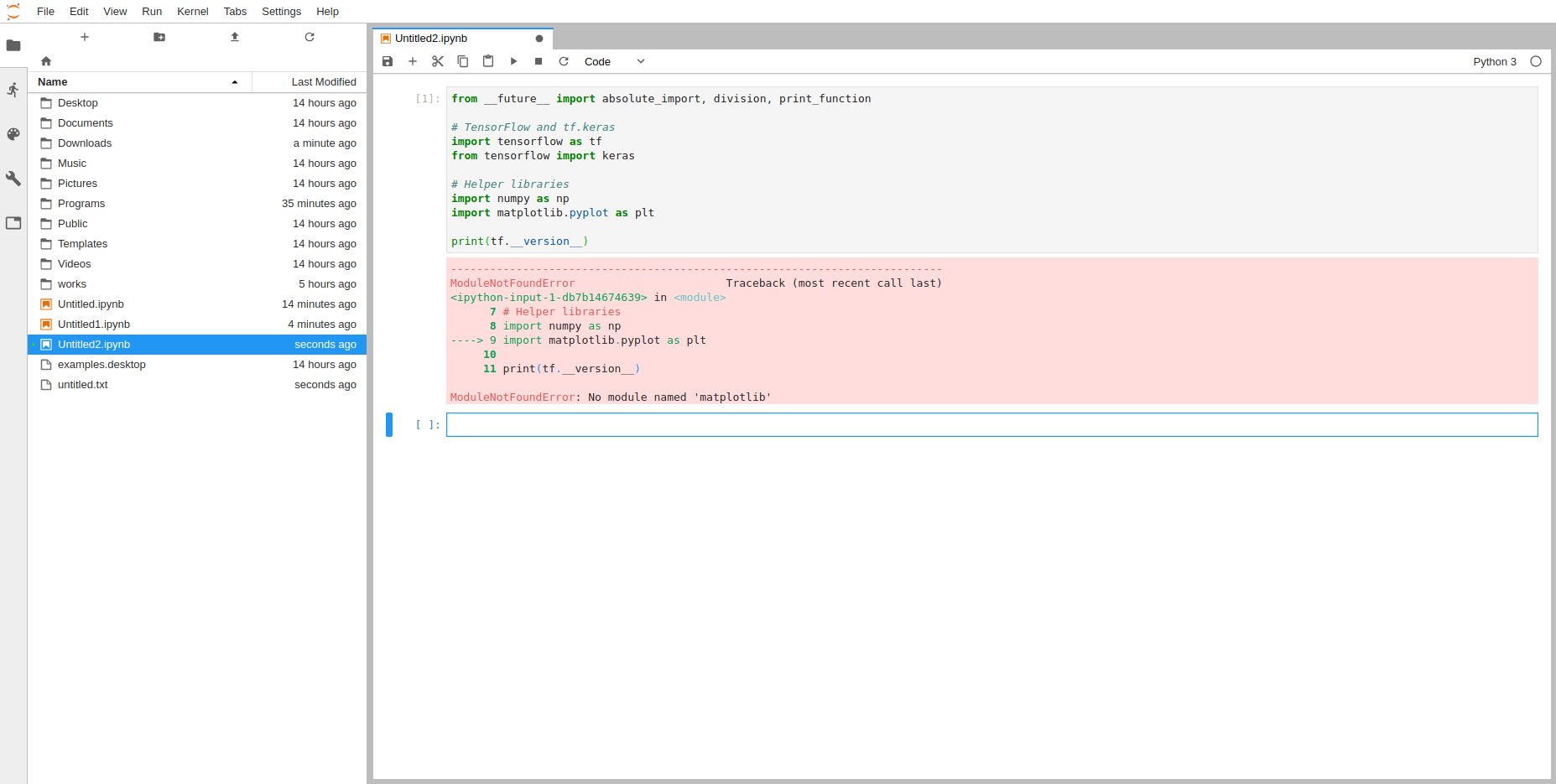tensorflow anaconda tutorial