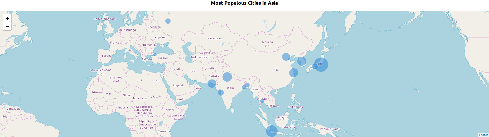 World Map Bubble Chart