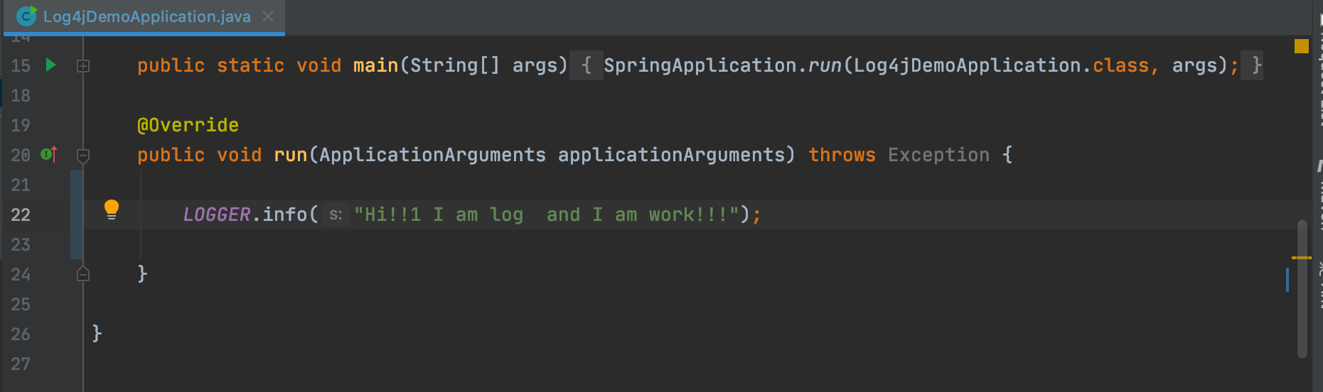 log4j with spring boot