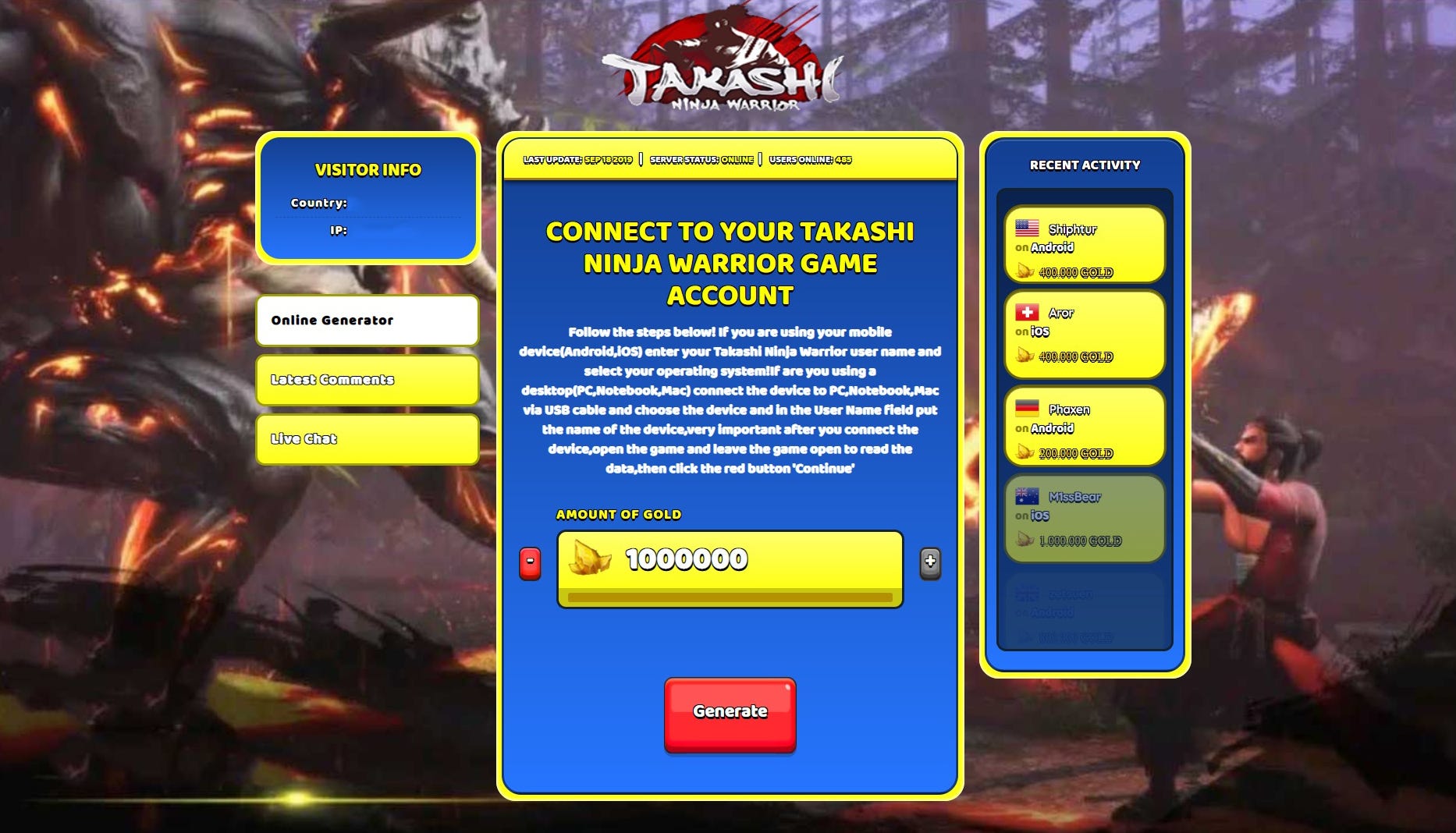 Takashi Ninja Warrior Cheats Guides For More Gold Hack By Rusgifte Medium