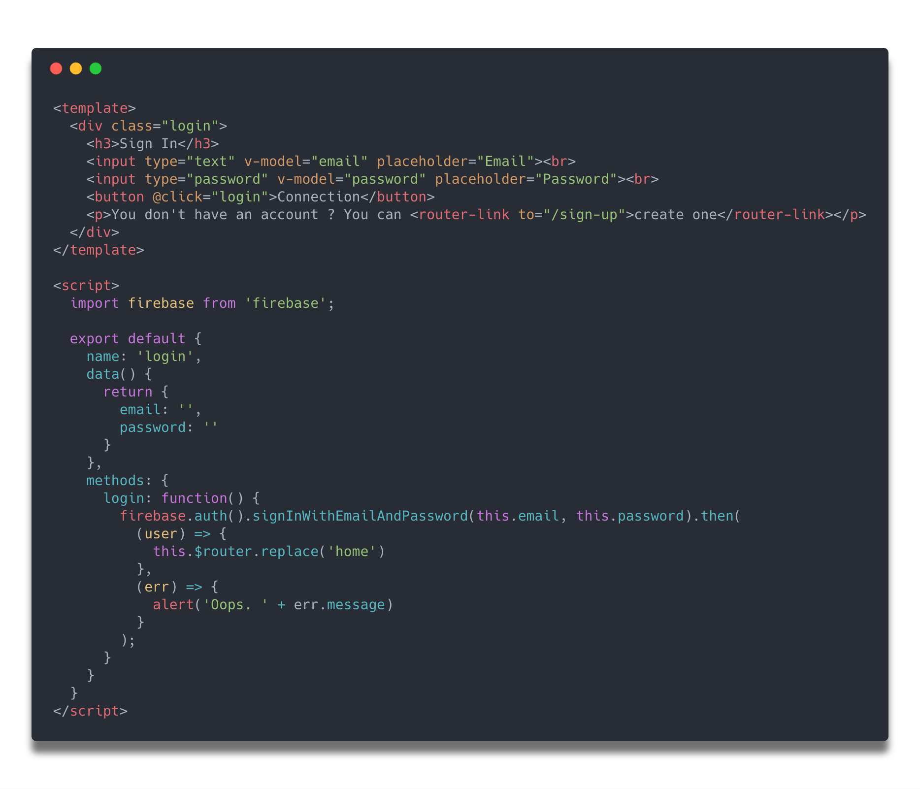 Vue 2 + Firebase: How to build a Vue app with Firebase authentication ...