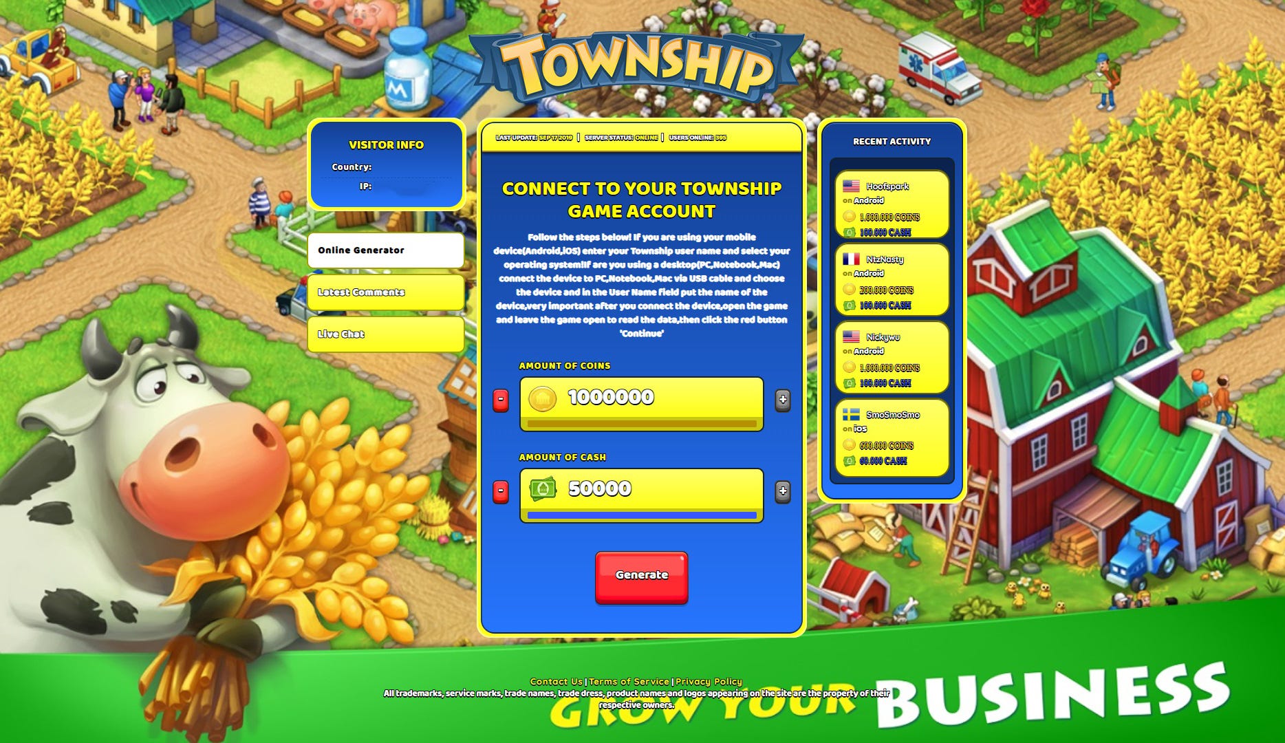 Township Cheats Guides For More Cash Hack By Rack Medium