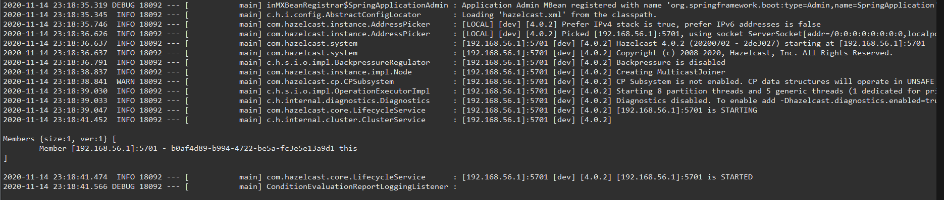 conditions evaluation report spring boot