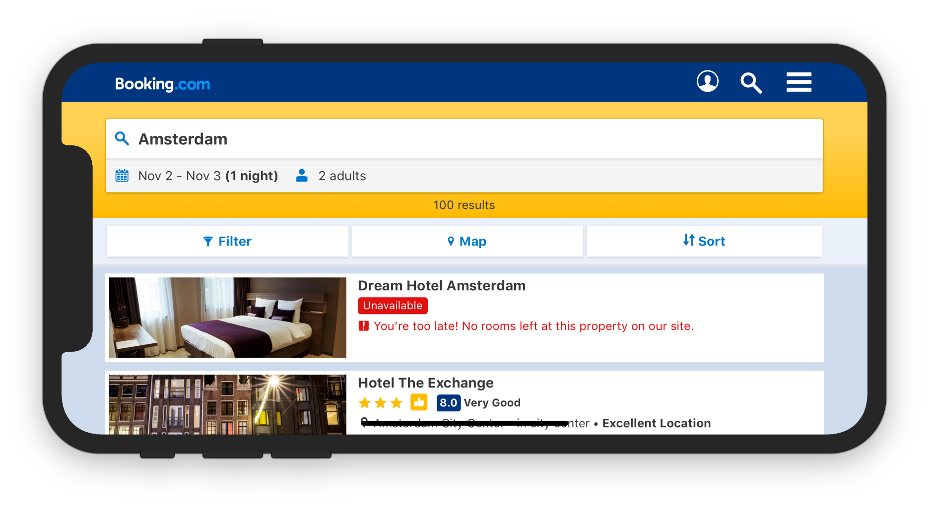 How We Adapted The Booking Com Mobile Site For The Iphone X Notch By Mark Unthank Booking Com Ux