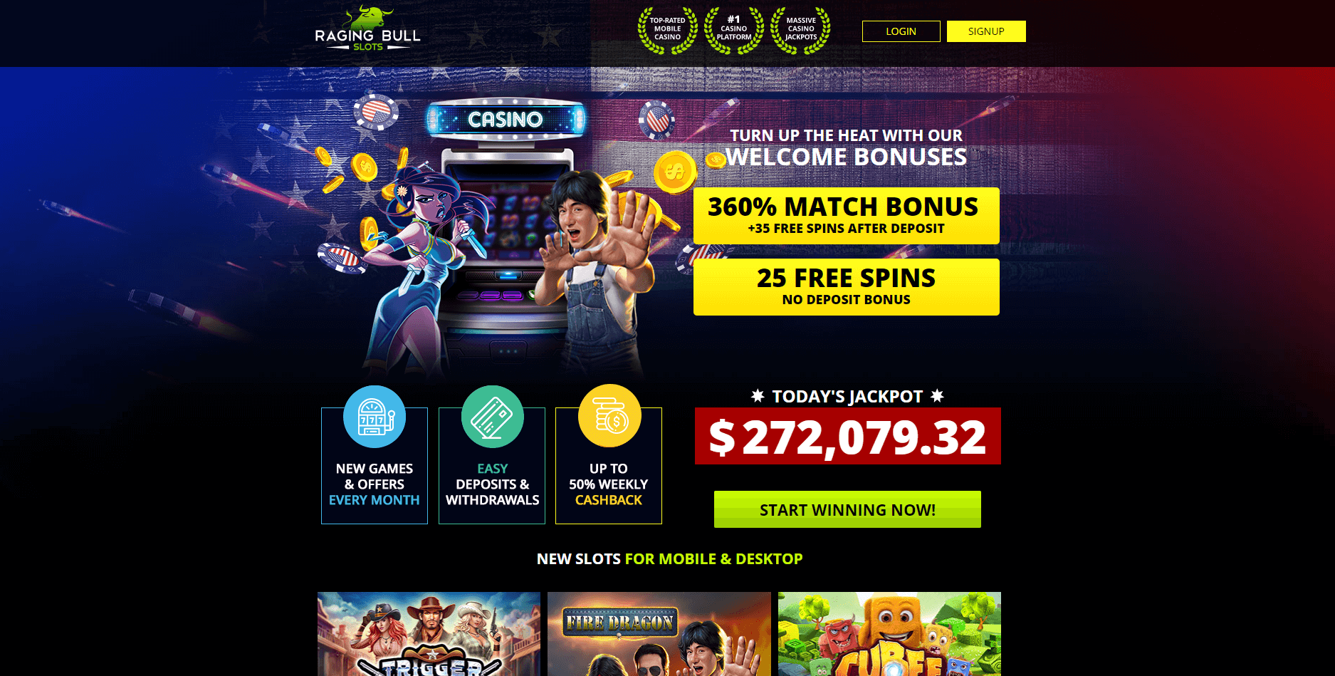 Raging bull bonus code no dep
