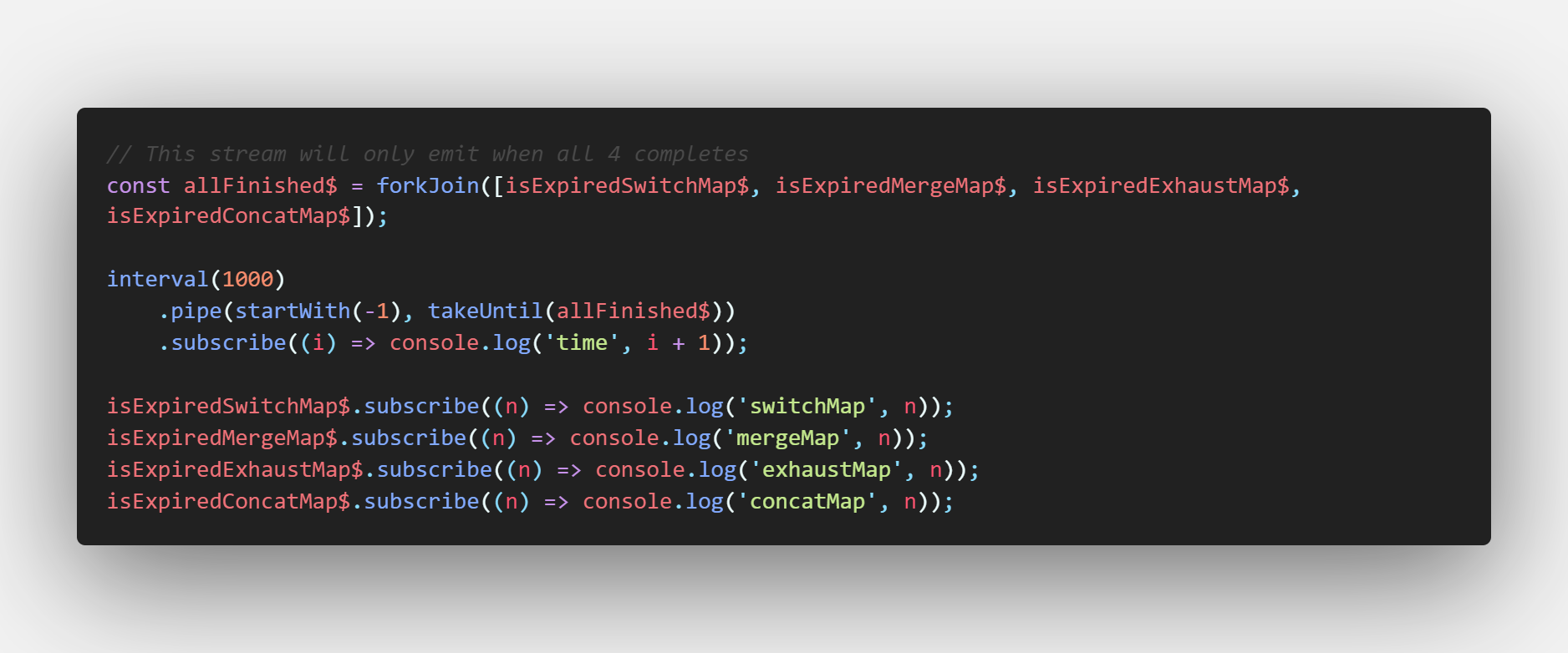 RxJS and the Difference Between mergeMap, switchMap, concatMap and