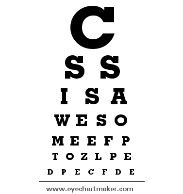Font Used On Eye Charts