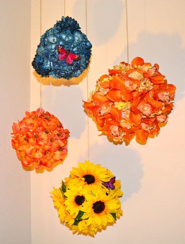 diy simple home decor hanging flowers