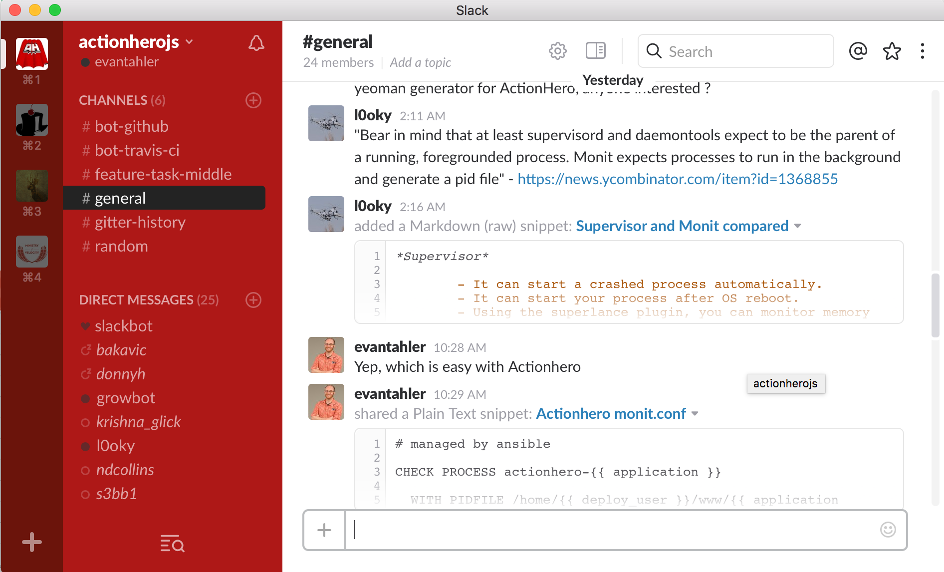 Actionhero Community Now On Slack Evan S Blog