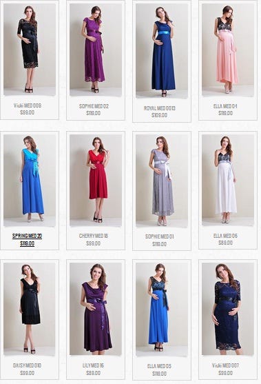 pregnancy dresses for special occasions