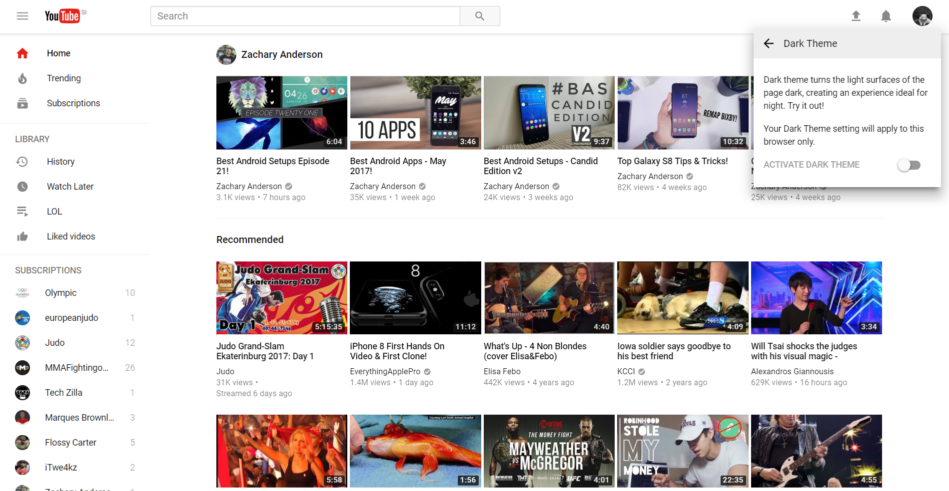 Youtube Tweaks From Boring To Material Dark By Metodix Metodix Medium