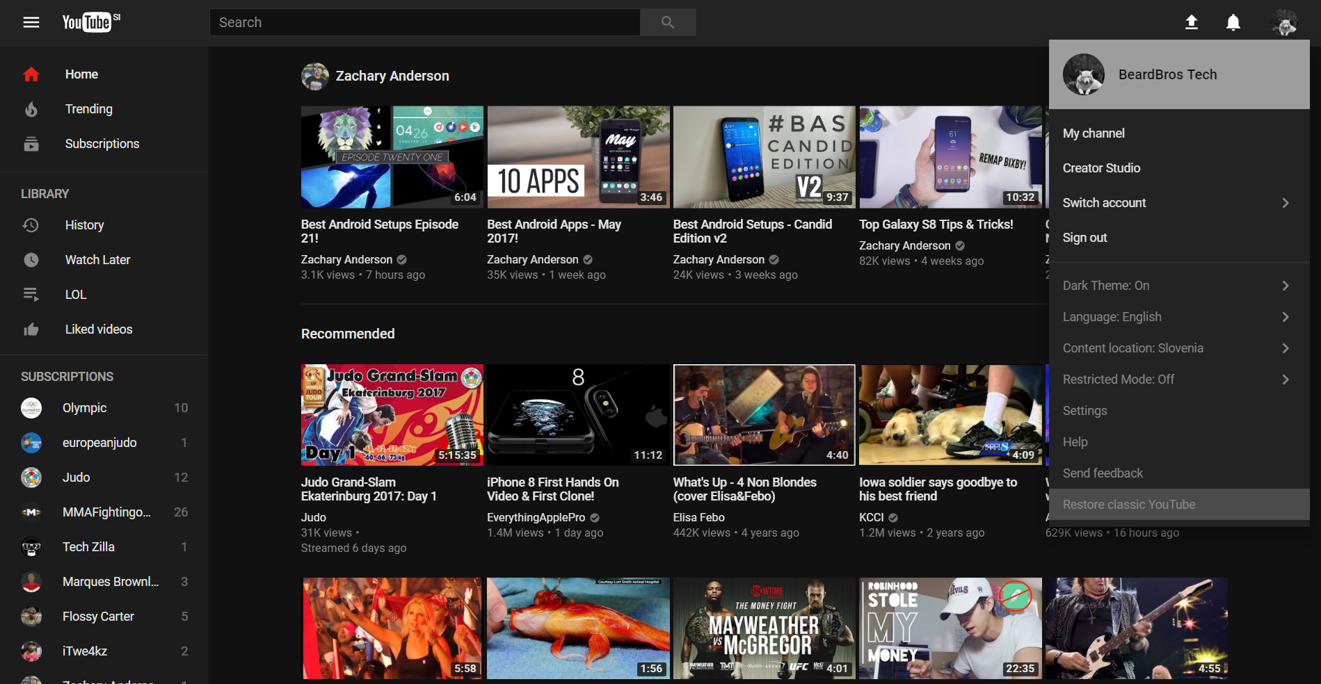 Youtube Tweaks From Boring To Material Dark By Metodix Metodix Medium