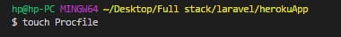 Creating a Procfile
