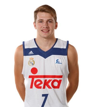 real madrid basketball jersey doncic