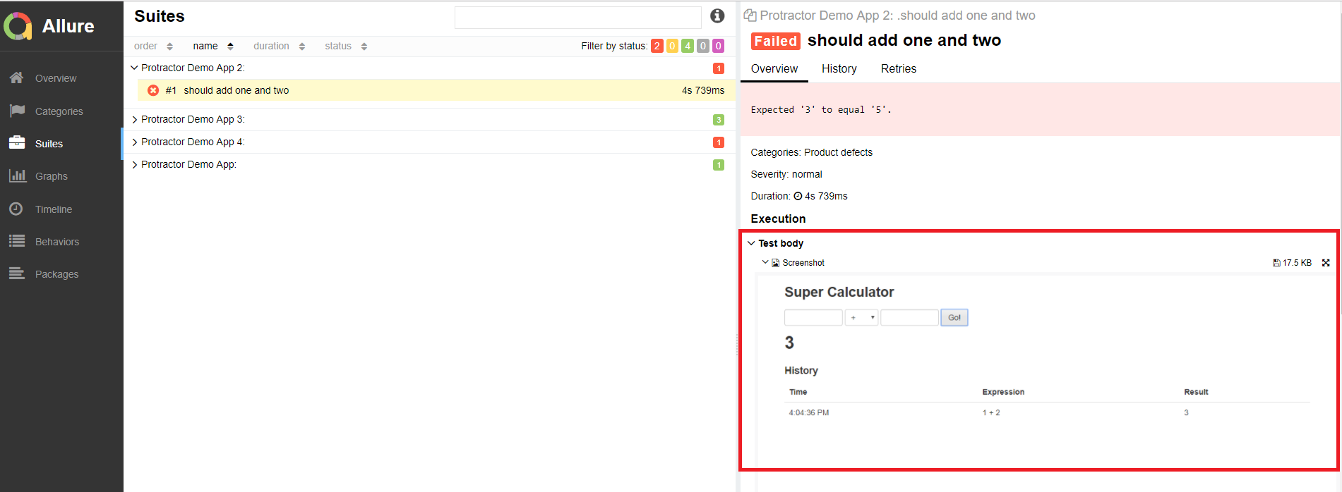 Apresentando relatórios de testes automatizados com Protractor (NodeJS) by Caio Majdalani
