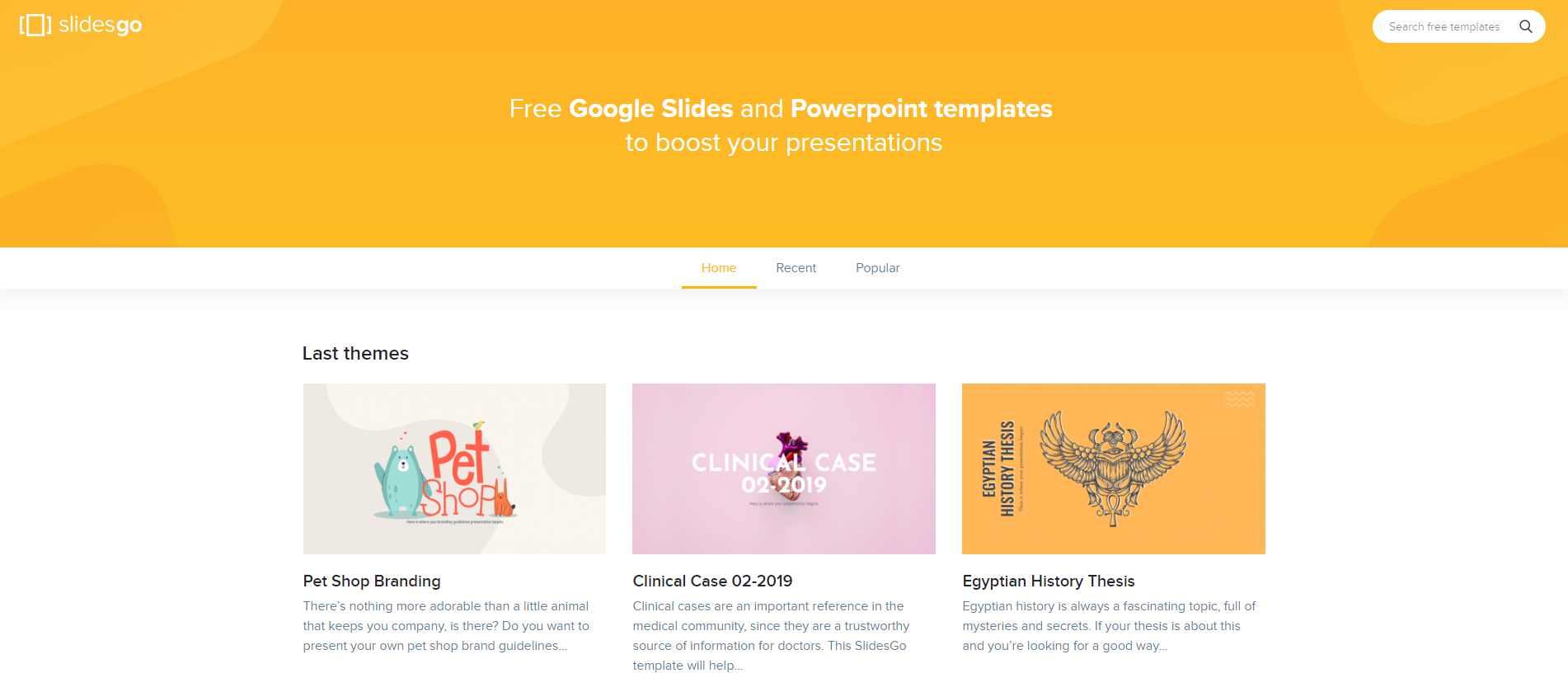 Slidesgo, cool and professional free templates for Google ...