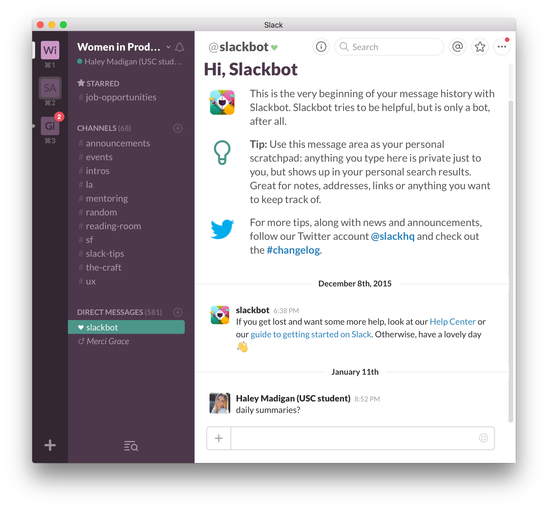 Usc slack download Usc slack download