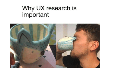 man drinking from a cup explaining why user experience is important