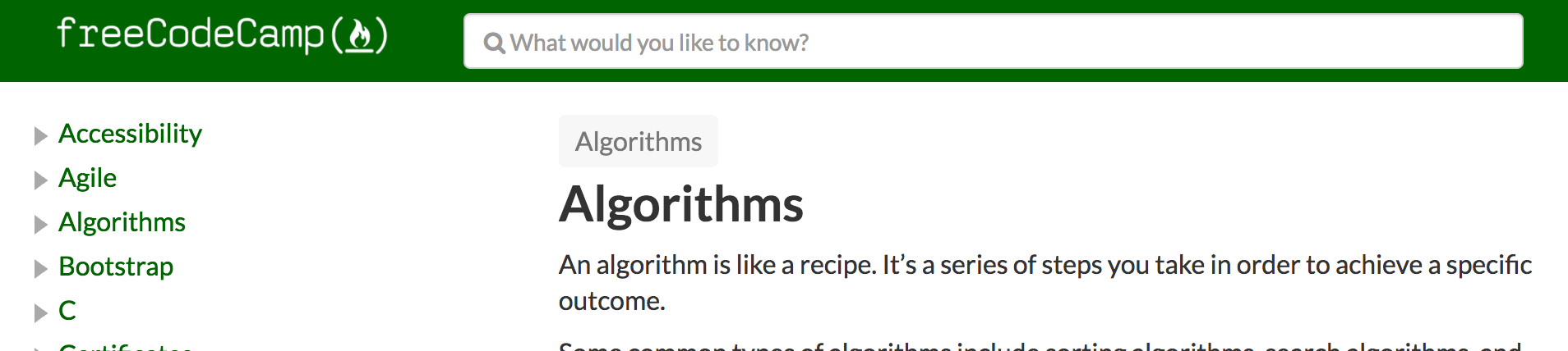Screenshot of the search control after the label was added; no visual changes!