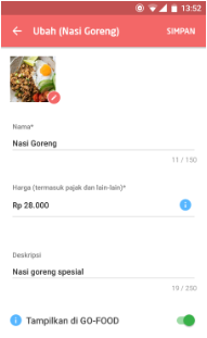 Cepat Dan Mudah Atur Menu Dengan Go Resto Go Food