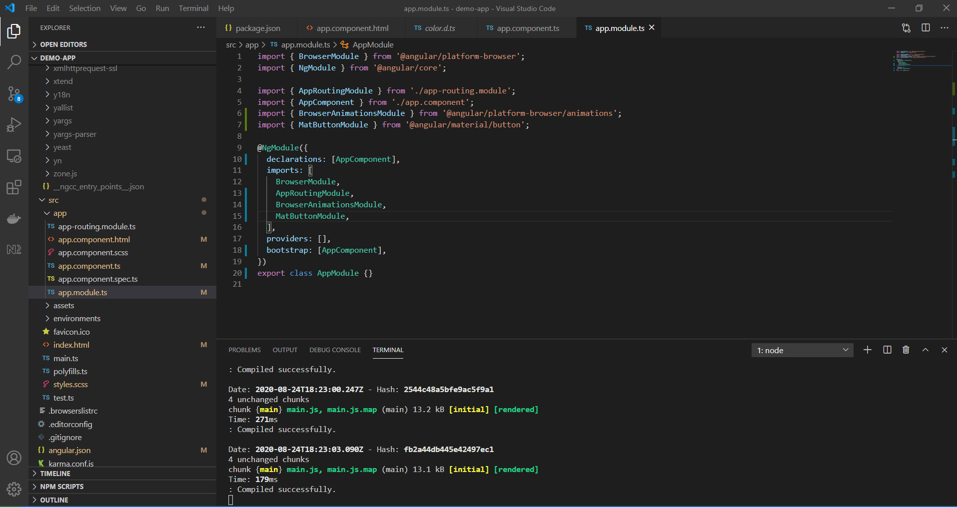 How to setup Angular, Material & Firebase by Sai Dharmendra