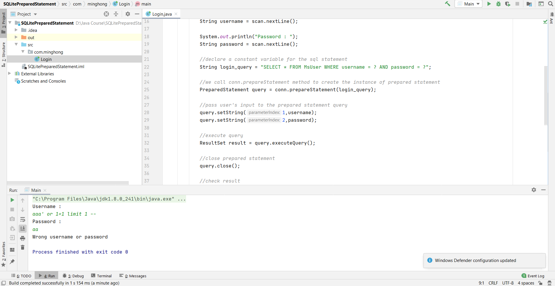 Preventing Sql Injection Attack With Java Prepared Statement By Ming Hong The Startup Medium
