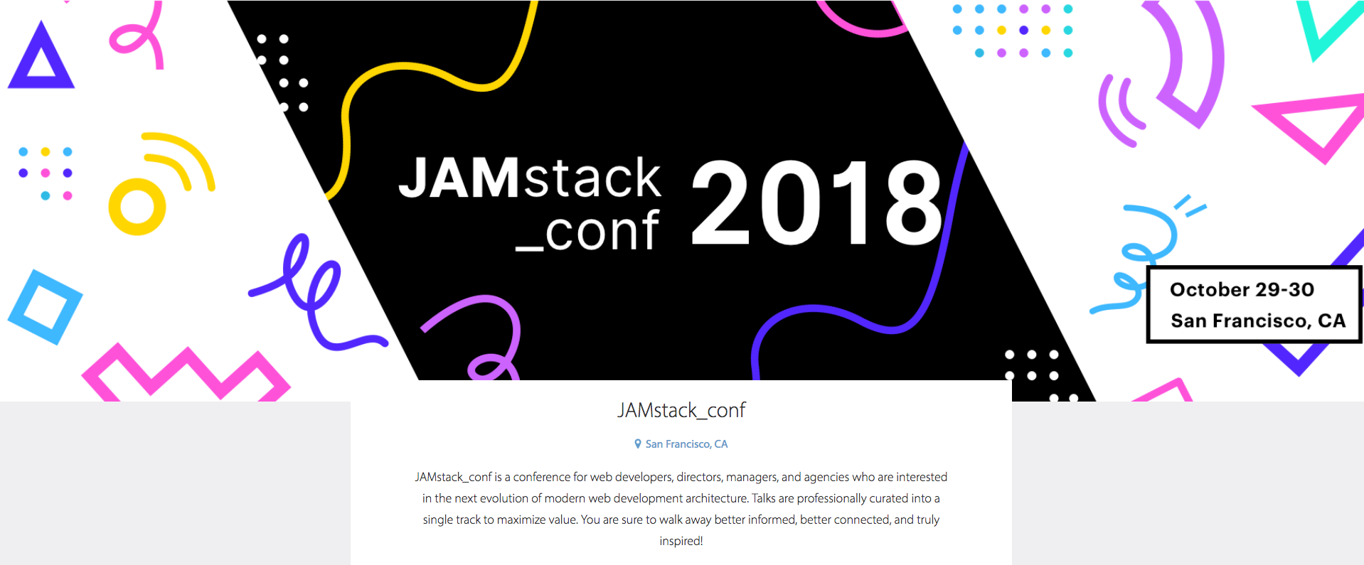 JAMStack_Conf Conference. Frontend engineers have more… by