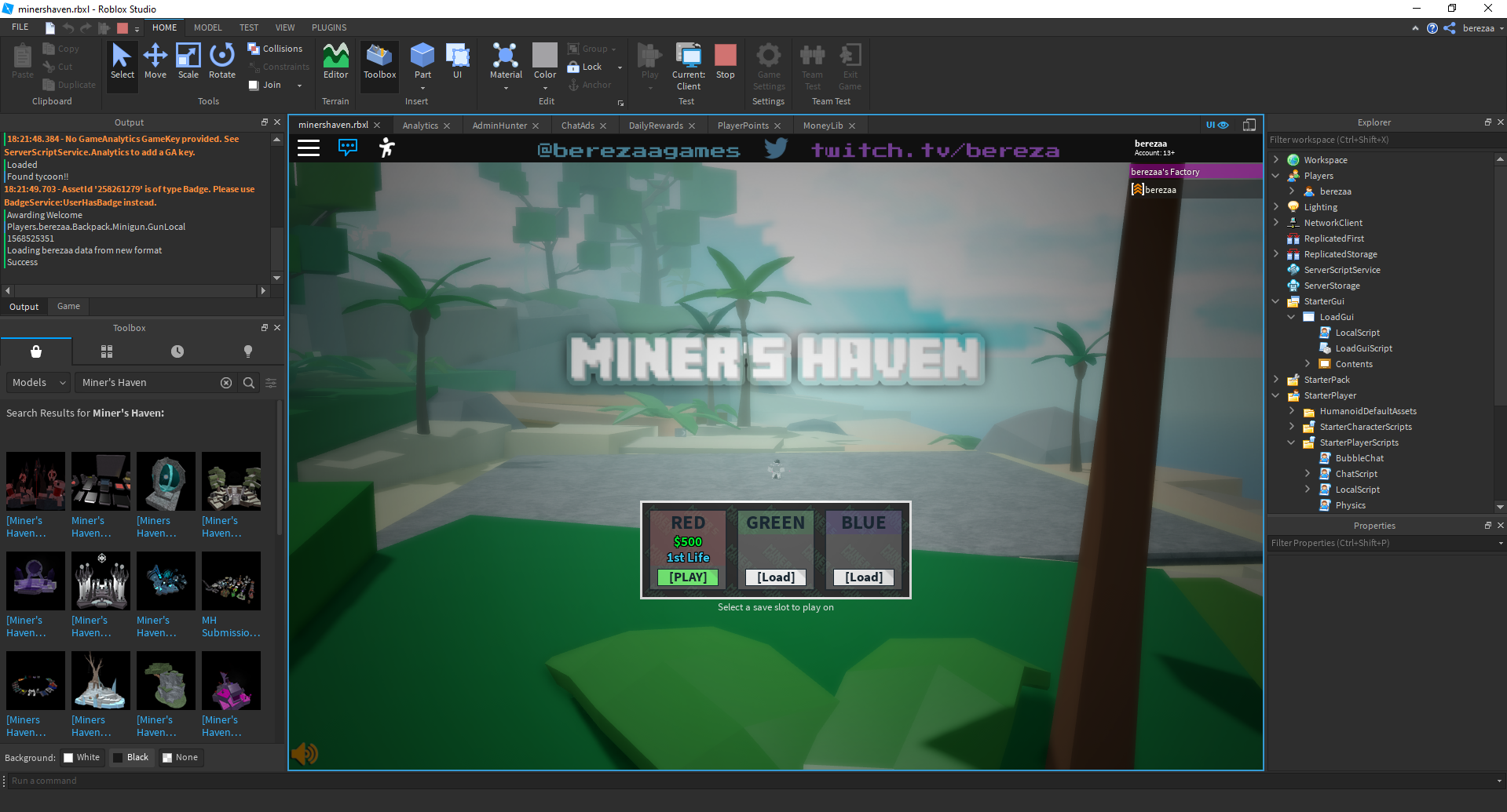 Releasing Miner S Haven To The Public Domain By Andrew Bereza Medium - how to make a roblox vip door