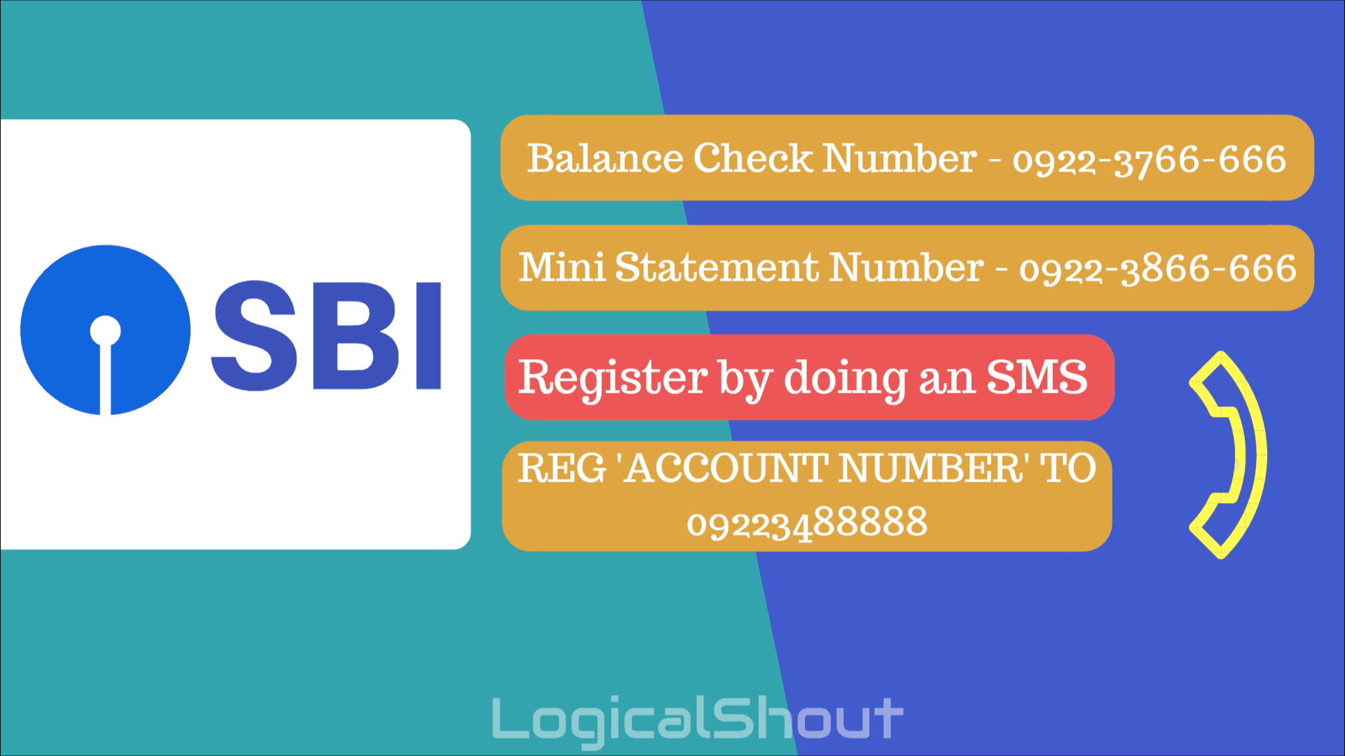 how to check sbi account bal through sms
