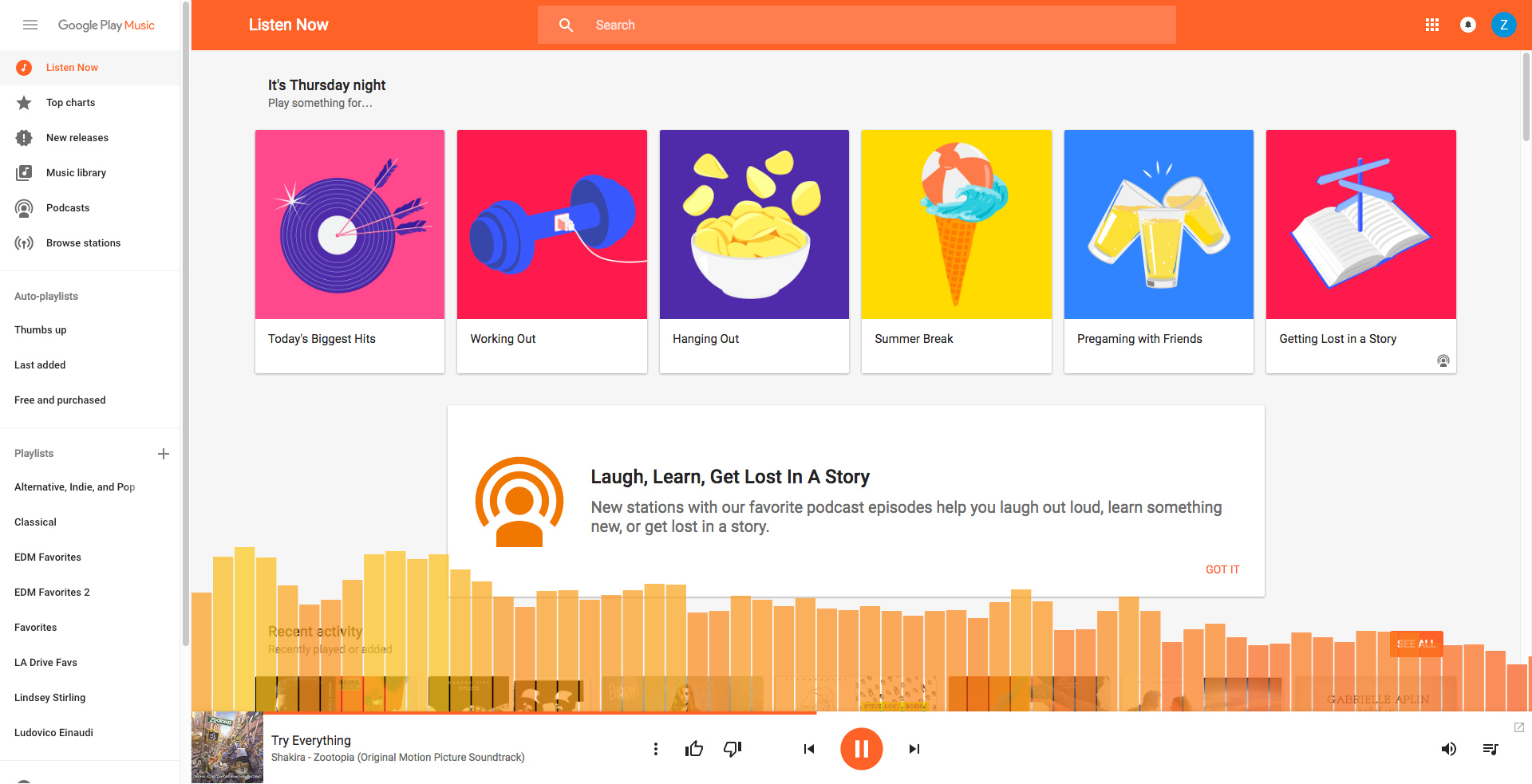How I used the browser’s  Audio API and D3 to display a equalizer of
