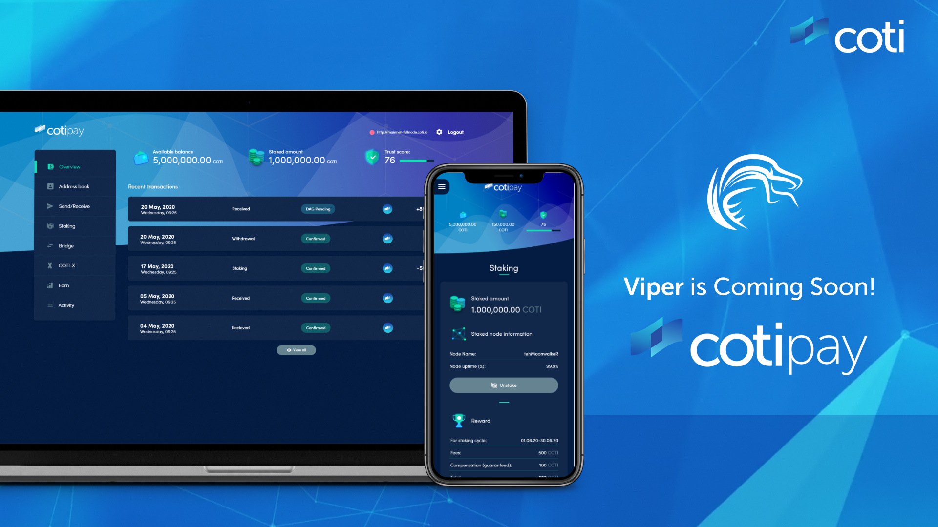 COTI Pay VIPER is coming — a Preview of the New Design ...